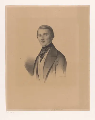Portret van een onbekende man, mogelijk J. G. Rochussen