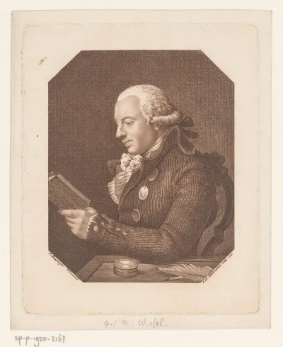 Portret van een onbekende man, mogelijk R. Wiesel