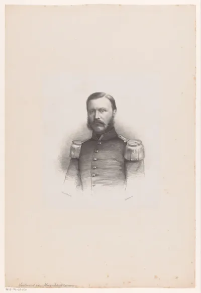 Portret van een onbekende man, mogelijk van G. A. J. Van Hoey-Schilthouwer