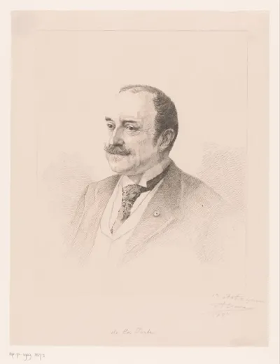 Portret van een onbekende man, monsieur Laporte