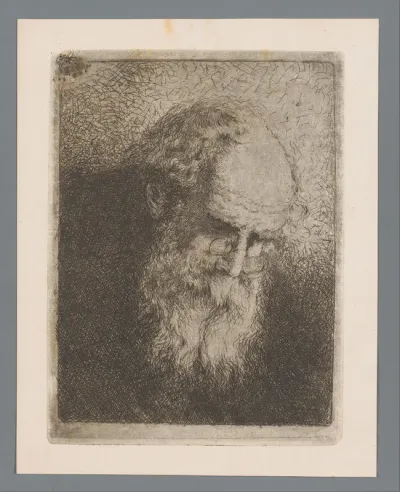 Portret van een onbekende oude man met bril