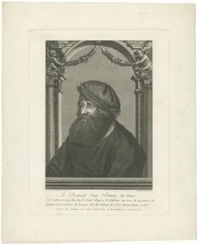 Portret van een onbekende schilder