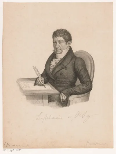 Portret van een onbekende schrijvende man