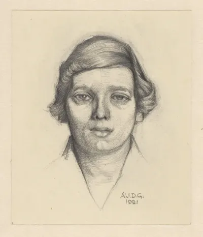 Portret van een onbekende vrouw