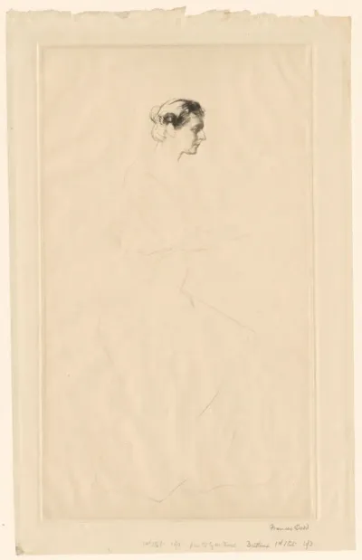 Portret van een onbekende vrouw