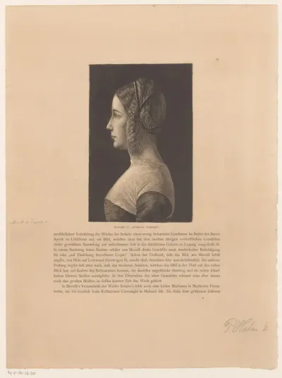 Portret van een onbekende vrouw