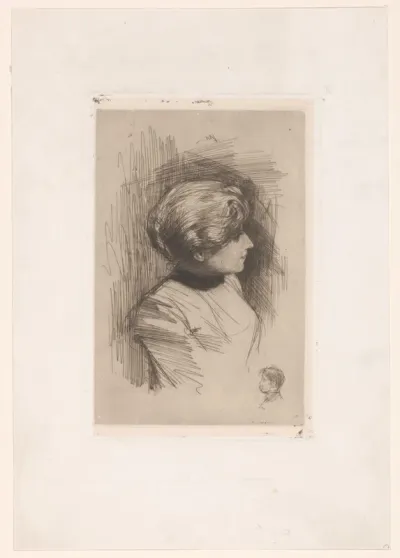 Portret van een onbekende vrouw