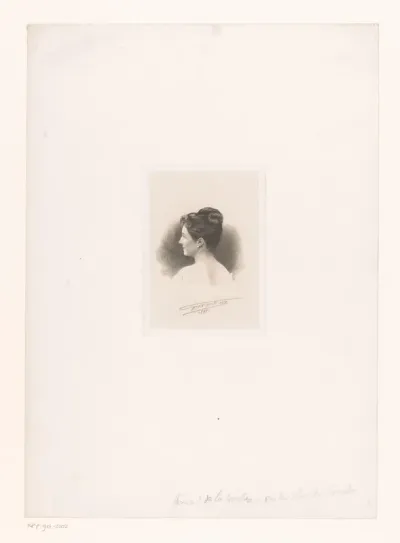 Portret van een onbekende vrouw, mogelijk gravin Van der Straeten Conthos