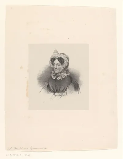 Portret van een onbekende vrouw, mogelijk Johanna Cornelia Remmers