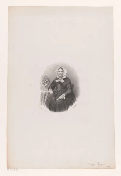 Portret van een onbekende vrouw, mogelijk mevrouw Janze