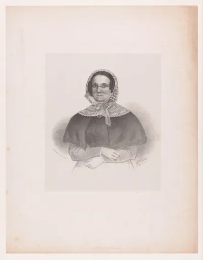 Portret van een onbekende vrouw, mogelijk mevrouw Wueste
