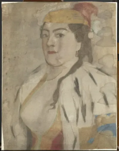 Portret van een onbekende vrouw uit Istanbul