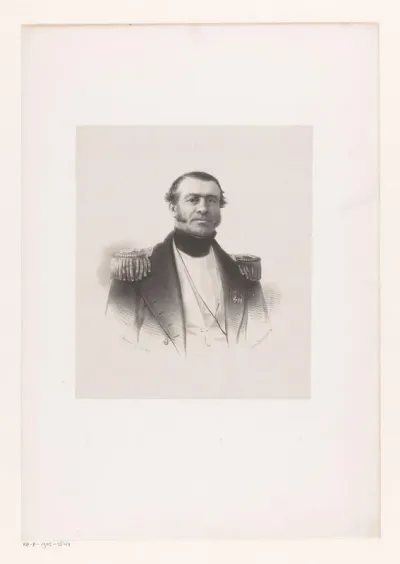 Portret van een onbekende zeeofficier