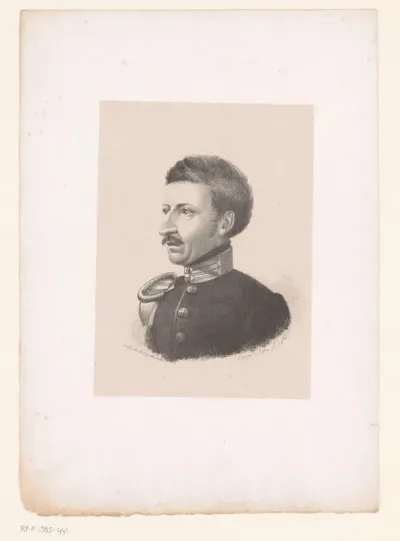 Portret van een onbekende Zwitserse militair