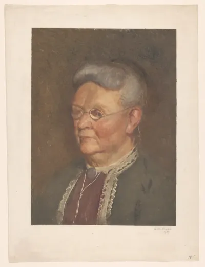 Portret van een oude dame