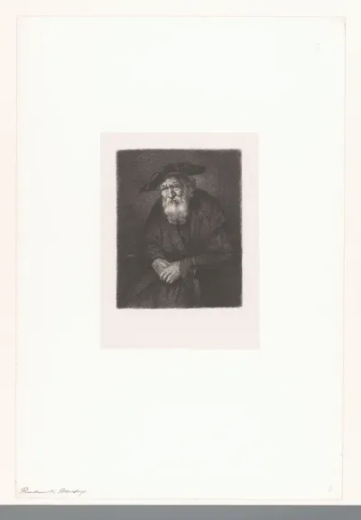 Portret van een oude Joodse man