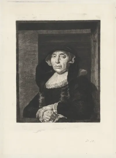 Portret van een oude vrouw, bekend als Bayken van Bracht