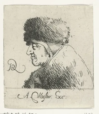 Portret van een oude vrouw met een muts