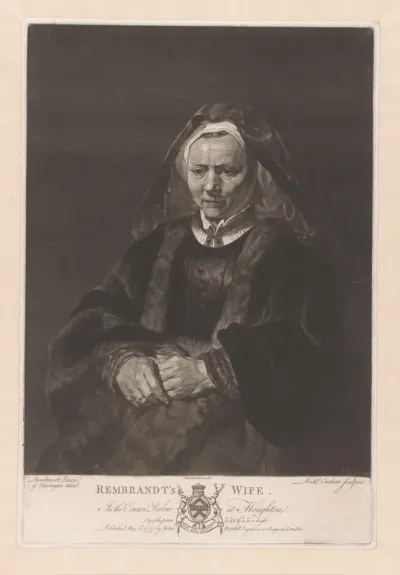 Portret van een oude vrouw, mogelijk Saskia van Uylenburgh