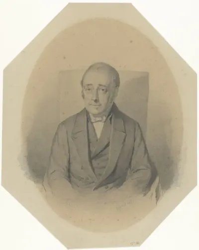 Portret van een oudere onbekende heer, zittend in een stoel