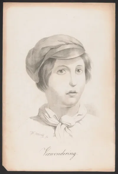 Portret van een verwonderde jongen