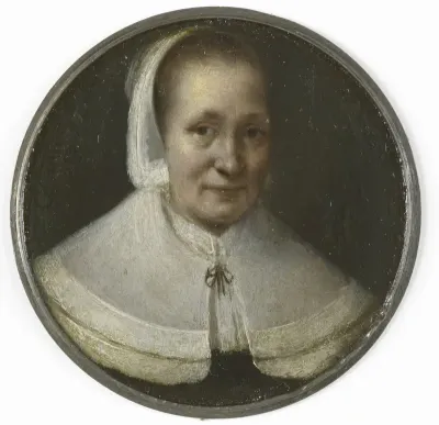 Portret van een vijftigjarige vrouw