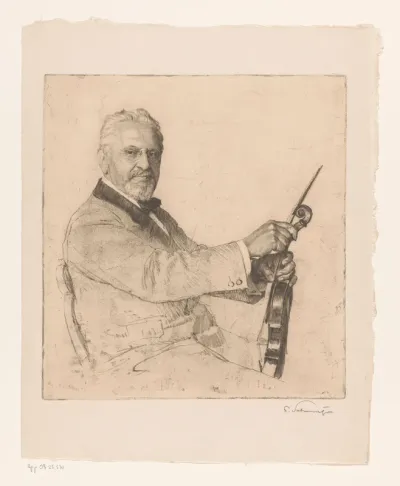 Portret van een violist