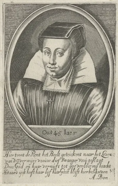 Portret van een vroedvrouw