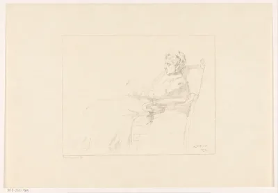 Portret van een vrouw, aangeduid met V.J.-D.v.H.