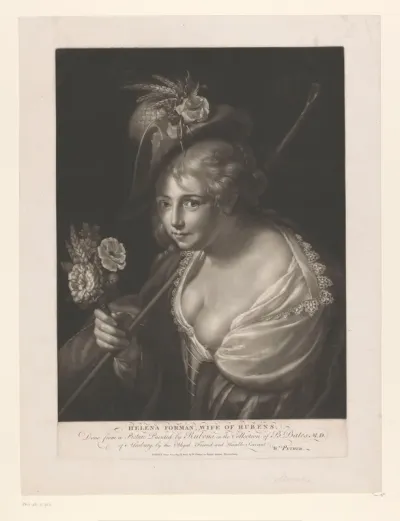 Portret van een vrouw in pastorale klederdracht