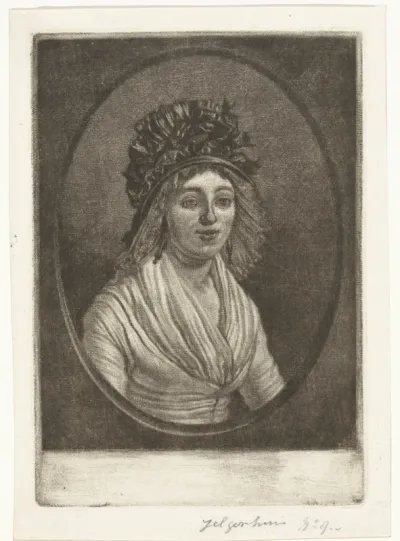 Portret van een vrouw met een hoed