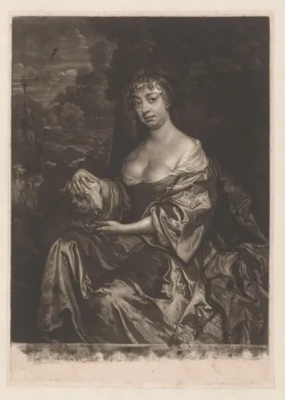 Portret van een vrouw met lam, mogelijk Elizabeth Hamilton of Eleanor ('Nell') Gwyn