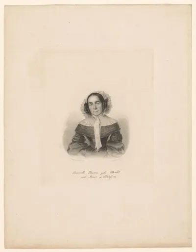 Portret van een vrouw, mogelijk Henriette Heintze