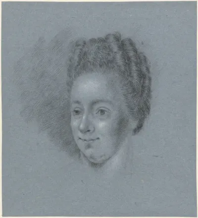 Portret van een vrouw, naar links