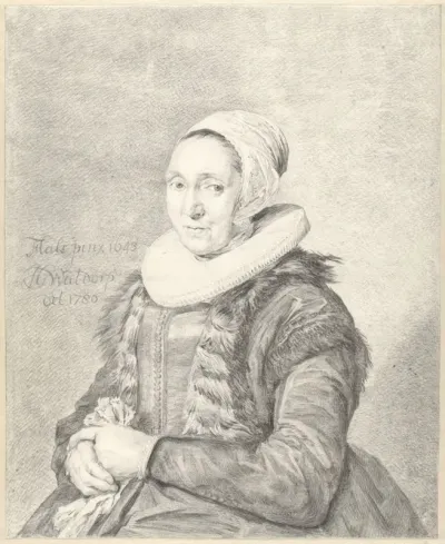 Portret van een vrouw, naar links