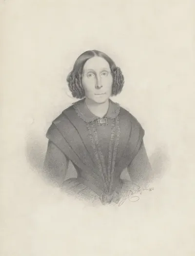 Portret van een vrouw, van voren
