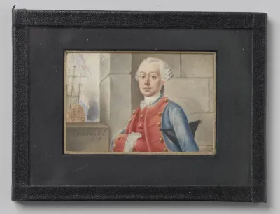Portret van een zeeofficier