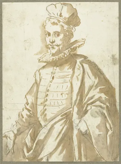 Portret van een zwierig man