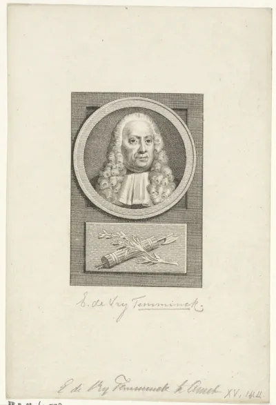 Portret van Egbert de Vrij Temminck