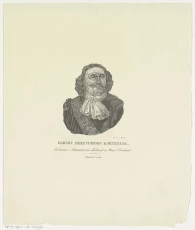 Portret van Egbert Meeusz Kortenaar