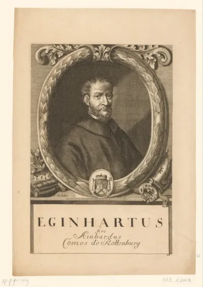 Portret van Eginhard van Würzburg