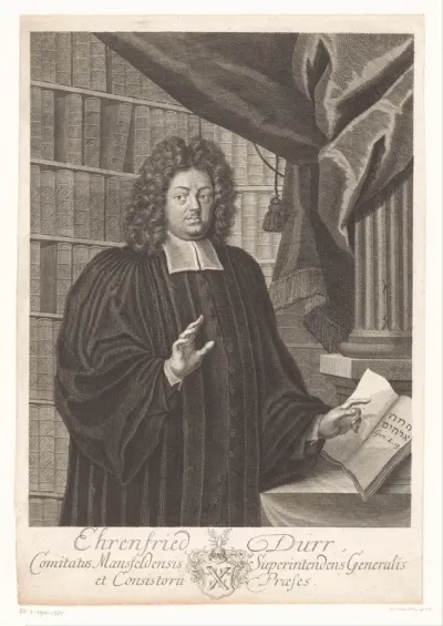 Portret van Ehrenfried Dürr