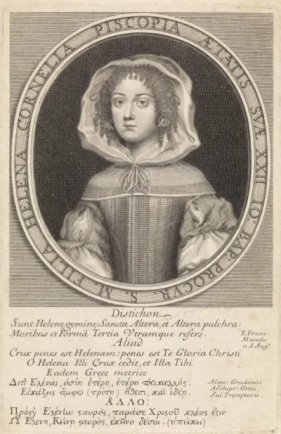 Portret van Elena Lucrezia Cornaro Piscopia