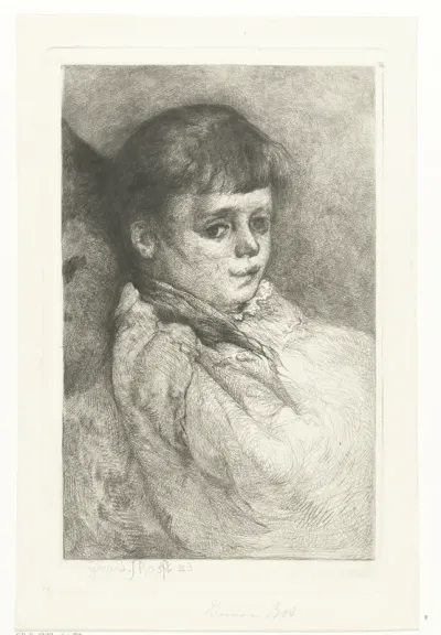 Portret van Eleonora Bos met poes
