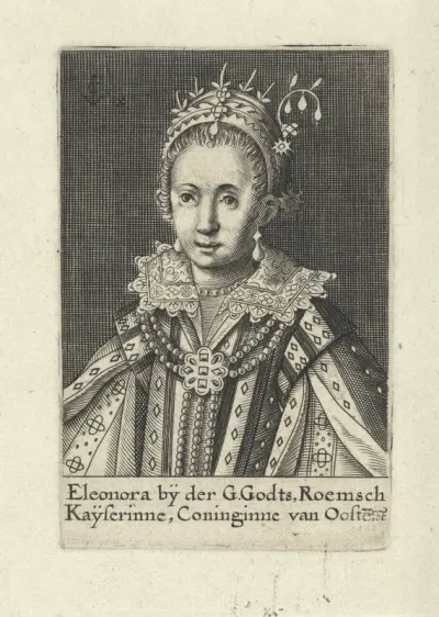 Portret van Eleonora van Habsburg, aartshertogin van Oostenrijk, koningin van Portugal en Frankrijk
