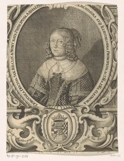 Portret van Eleonore Dorothea van Saksen-Weimar