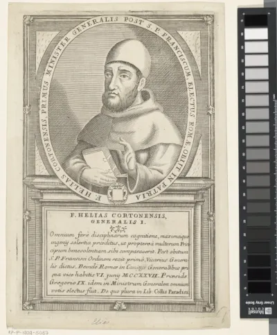 Portret van Elia da Cortona, 2de Minister Generaal van de franciscaner orde
