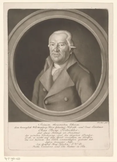 Portret van Elias Benjamin Tritschler