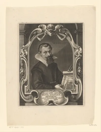 Portret van Elias Holl op 47-jarige leeftijd