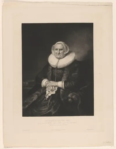 Portret van Elisabeth Bas